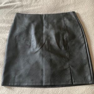 Topshop faux leather skirt